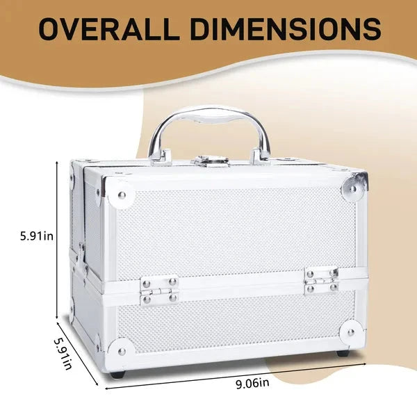 SM-2176 Portable Aluminum Makeup Case with Mirror