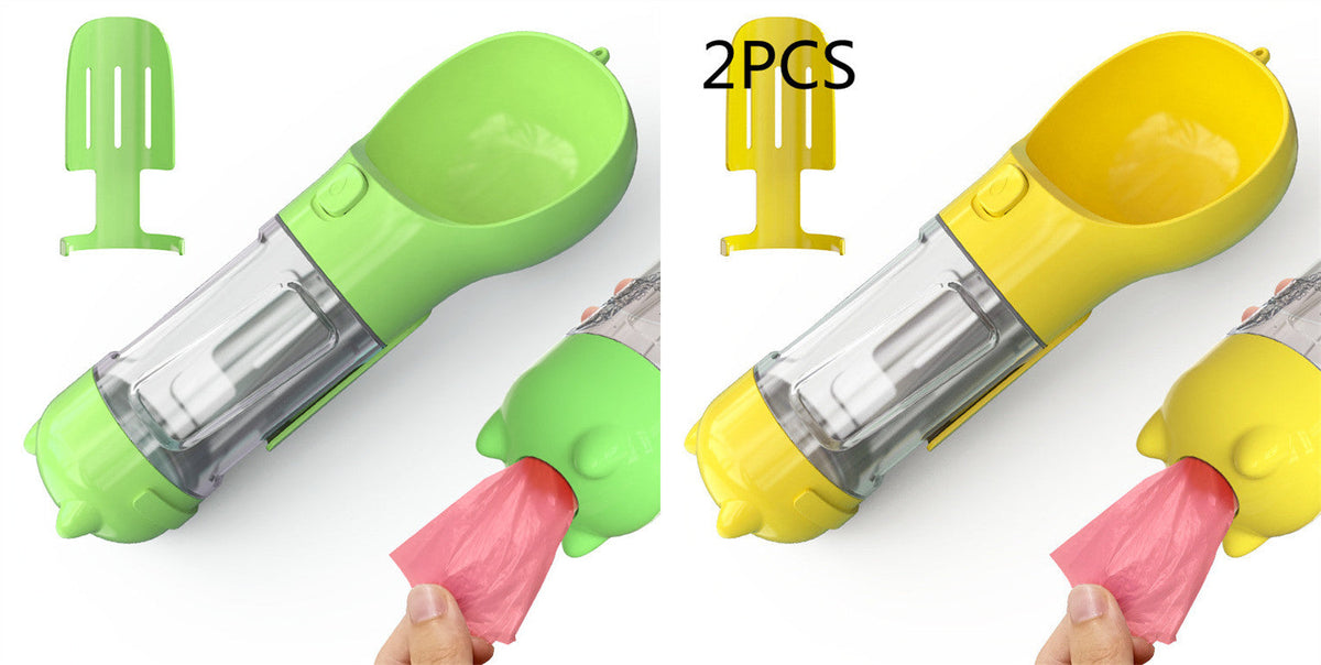 Two colorful ice cream makers, one green and one yellow, with pink ice cream being scooped out.