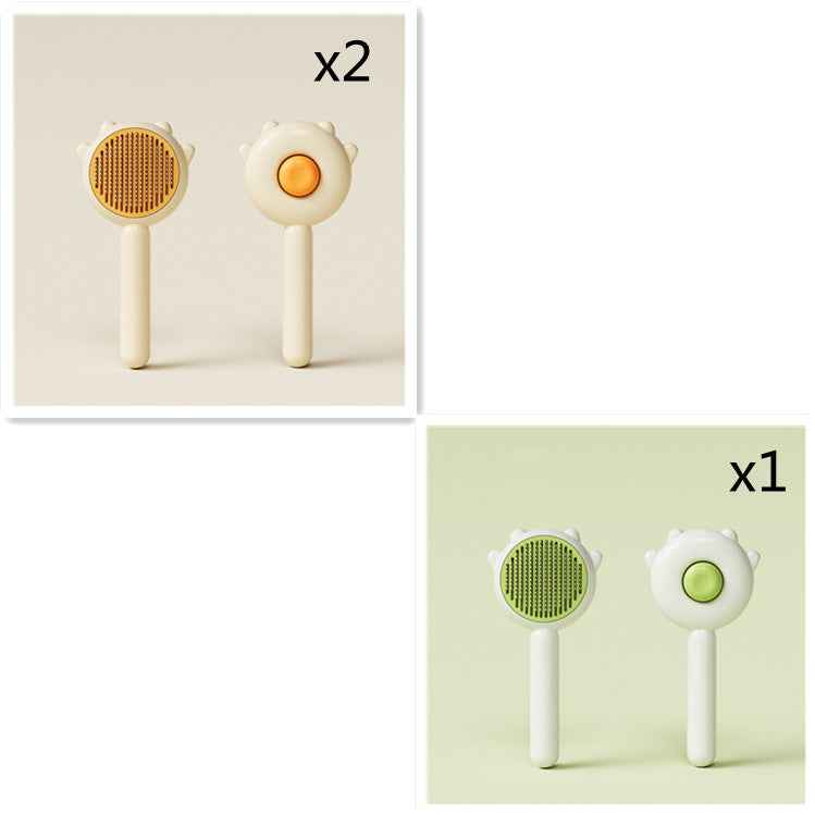 Two cleaning brushes with different designs on a white background
