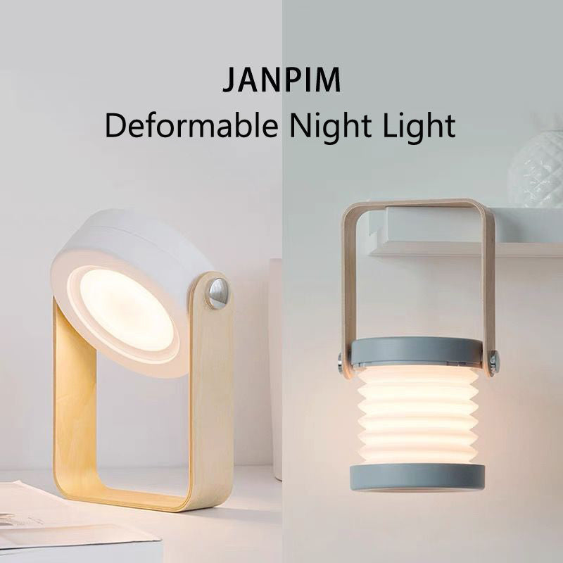 Two deformable night lights by JANPIM on a light gray background