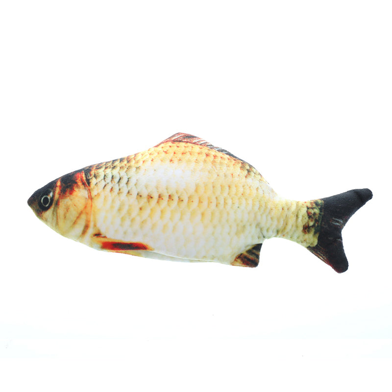 Fish-shaped toy on a white background
