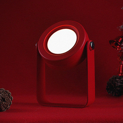 Red decorative light on a red background