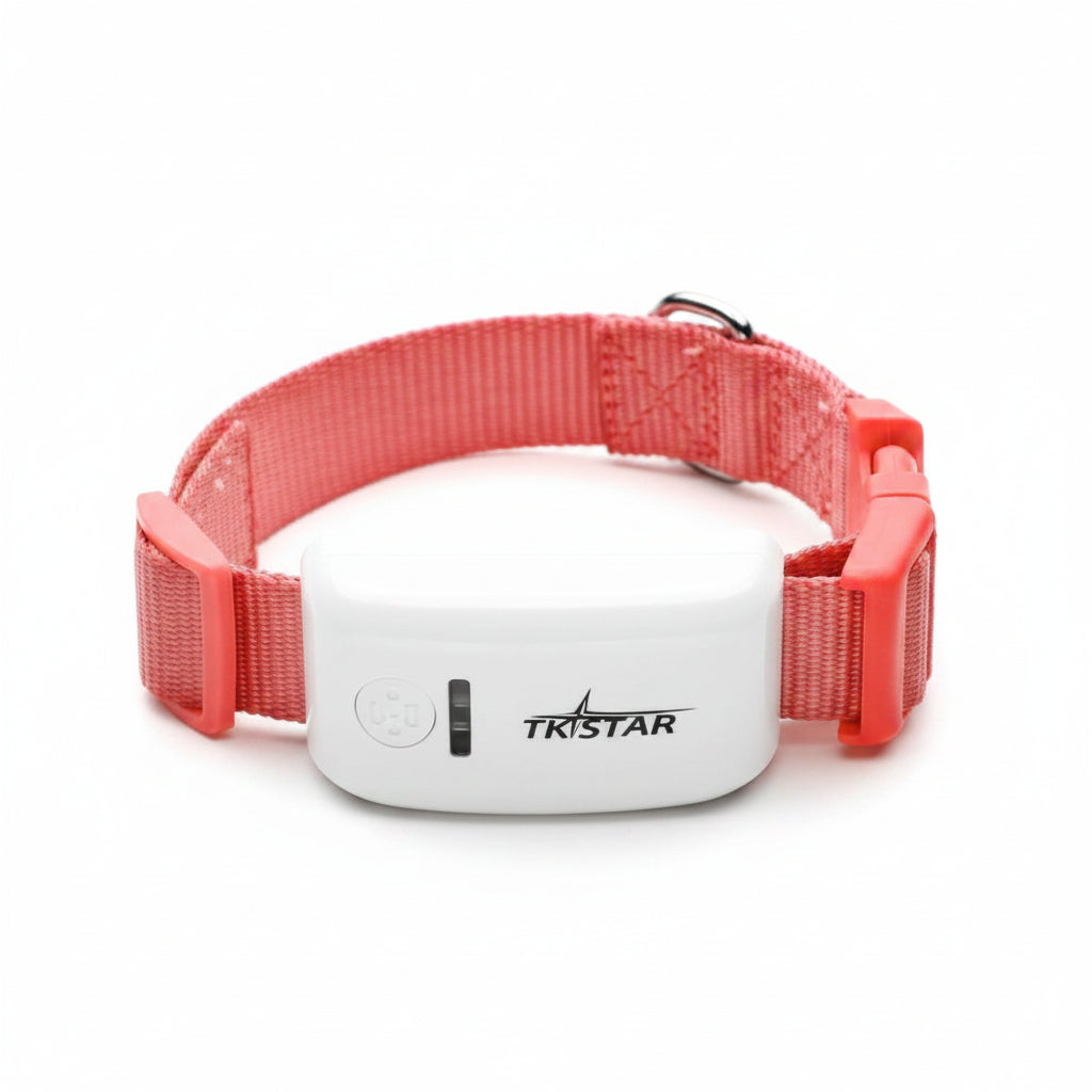 Red and white electronic device with 'TKSTAR' branding on a white background