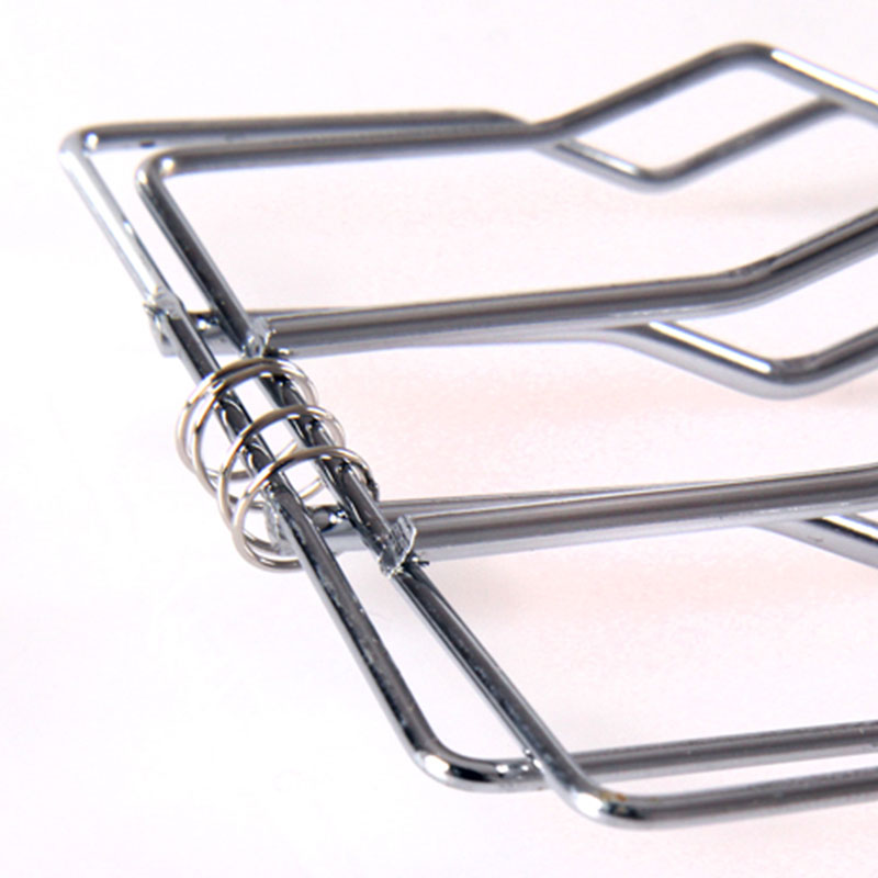 Metallic frames stacked on a white background